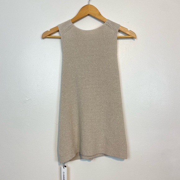 NWT The Commense Knit Halter Cross-Over Collar Tank Top - Picture 8 of 12